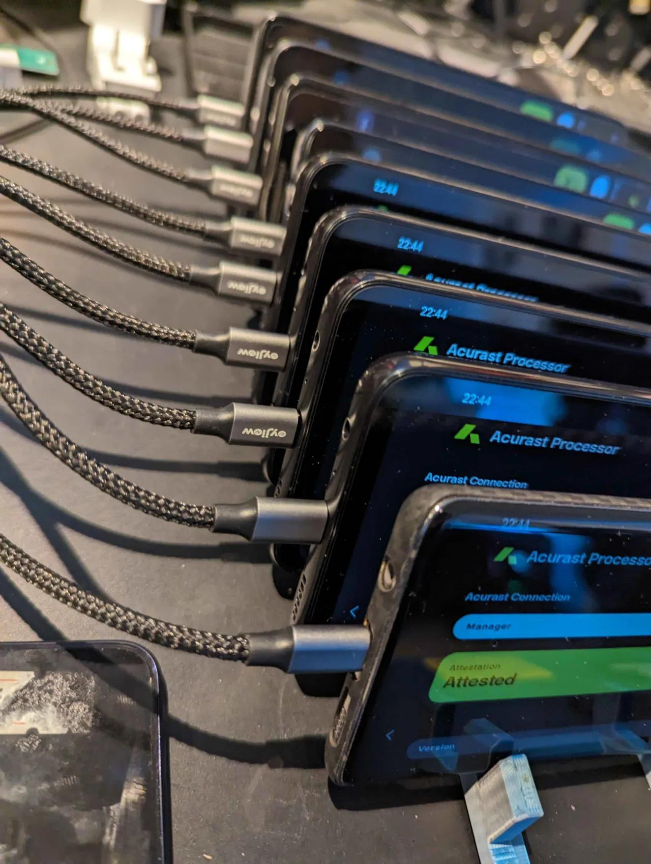 Acurast Processor cluster — real Android phones running attested TEEs